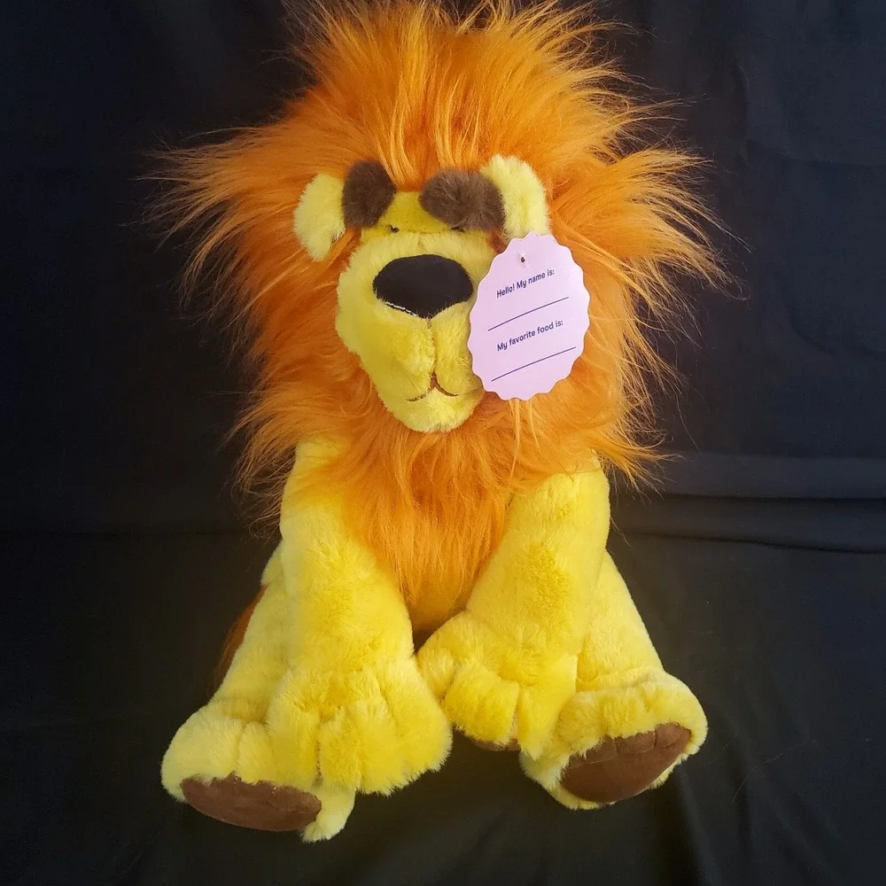 Giggle Scape Yellow Lion Plush Orange Mane  12